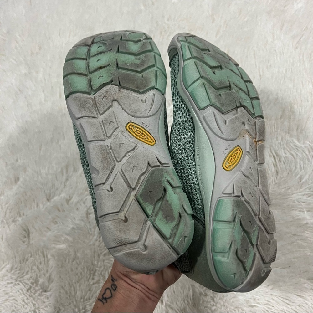 Keen Hush Knit Sneakers Mint Green Size 7 - Picture 4 of 11